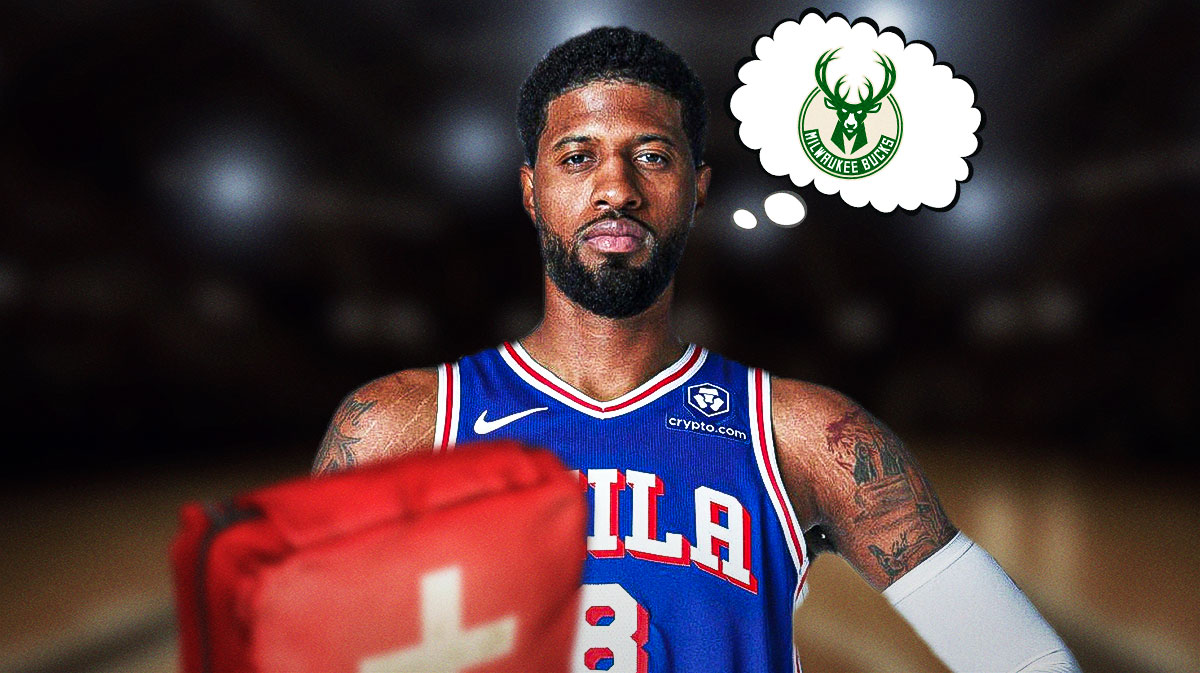 76ers' Paul George thinking of Bucks with injury label