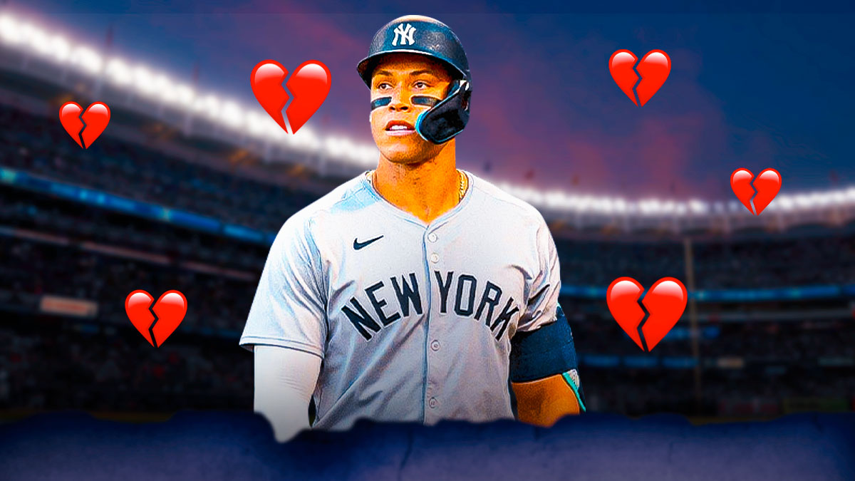 Yankees' Aaron Judge with heartbreak emojis all over him