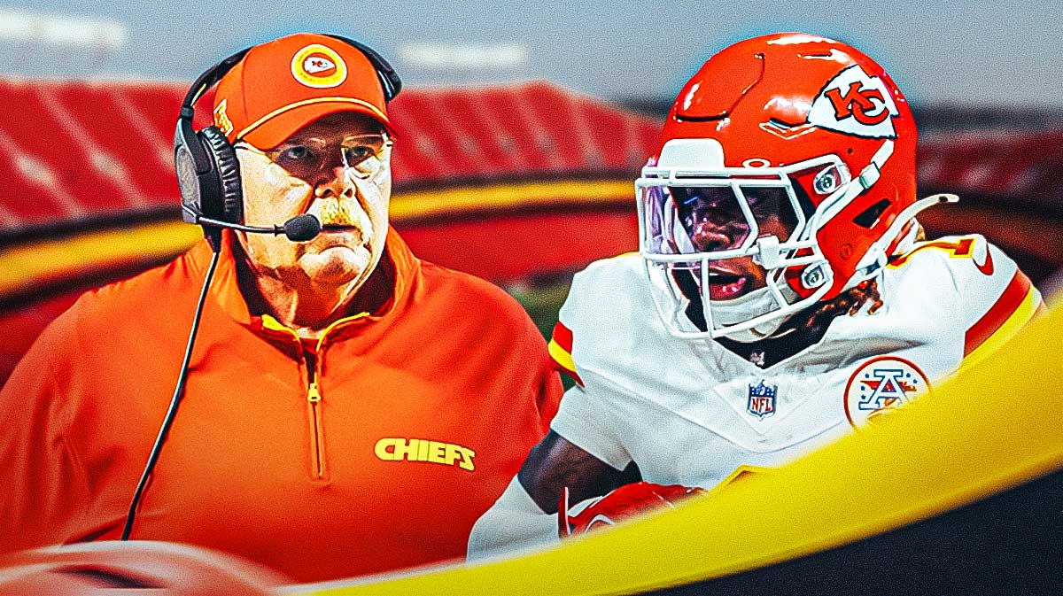 Andy Reid and Xavier Worthy.