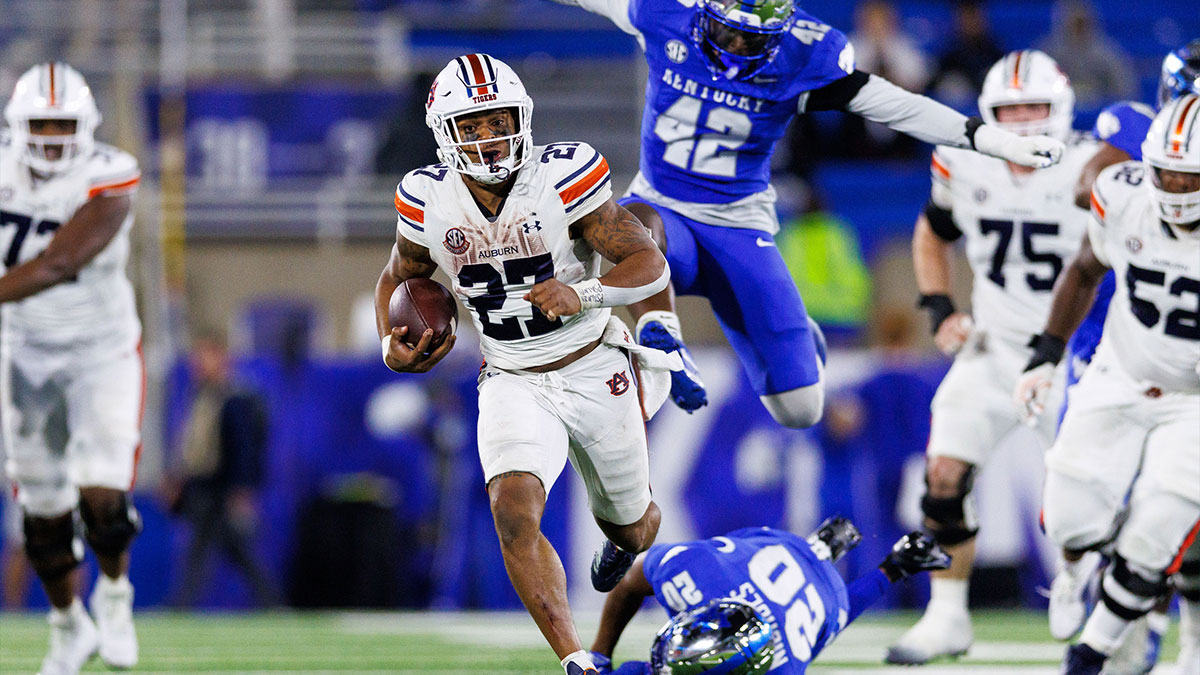 Auburn football's Jarquez Hunter running against Kentucky