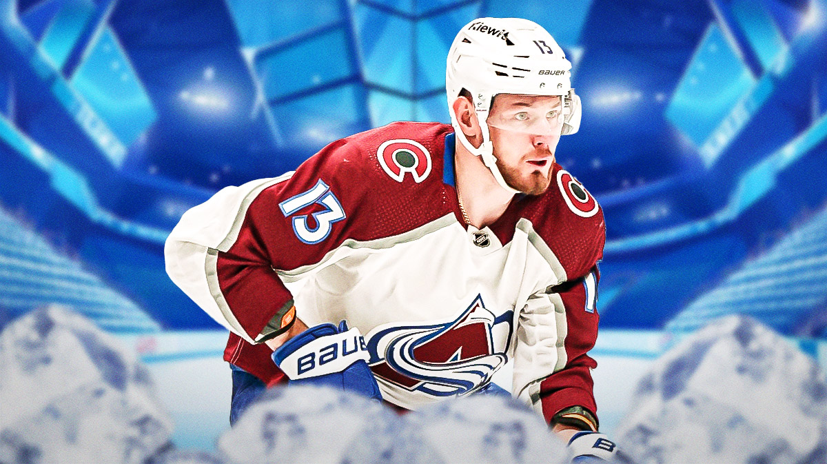 Photo: Valeri Nichushkin in Avalanche jersey on the ice
