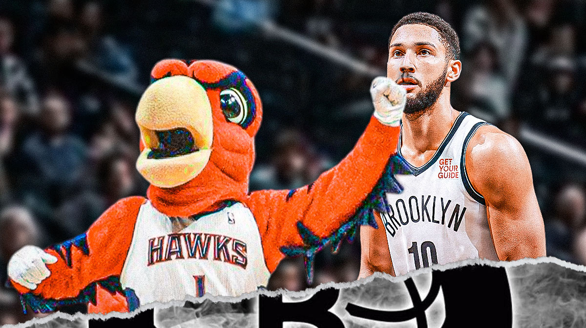 Ben Simmons getting punched in a bloody nose by the Atlanta Hawks.