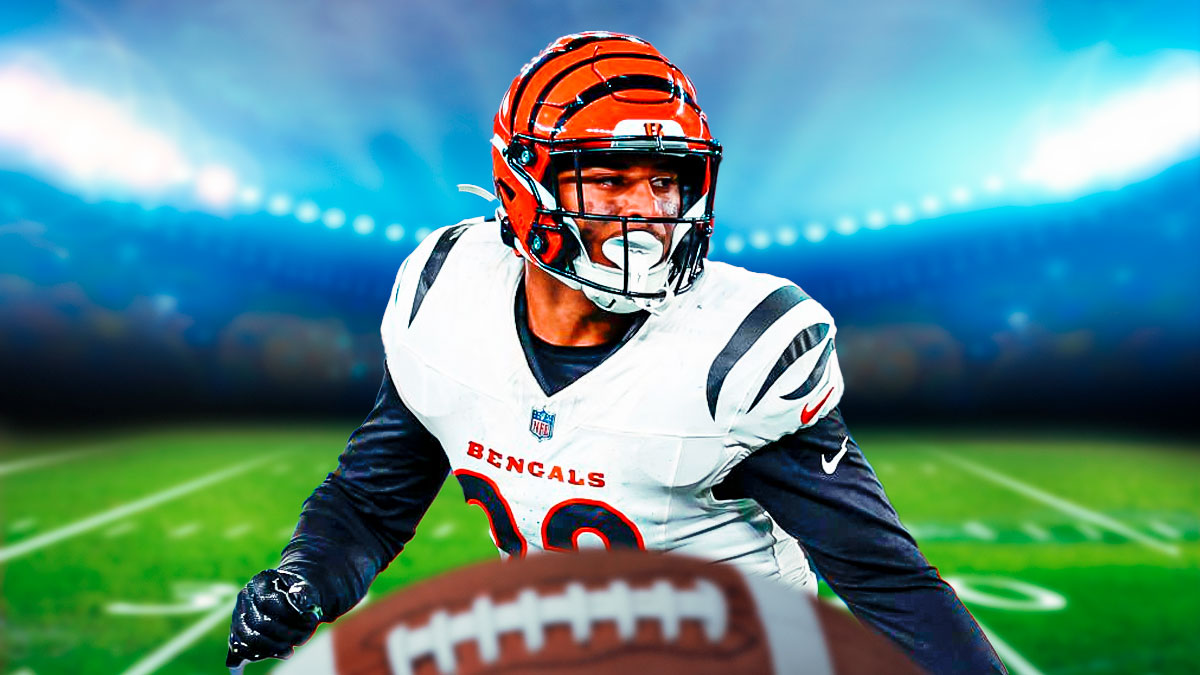 Geno Stone in a Bengals jersey.