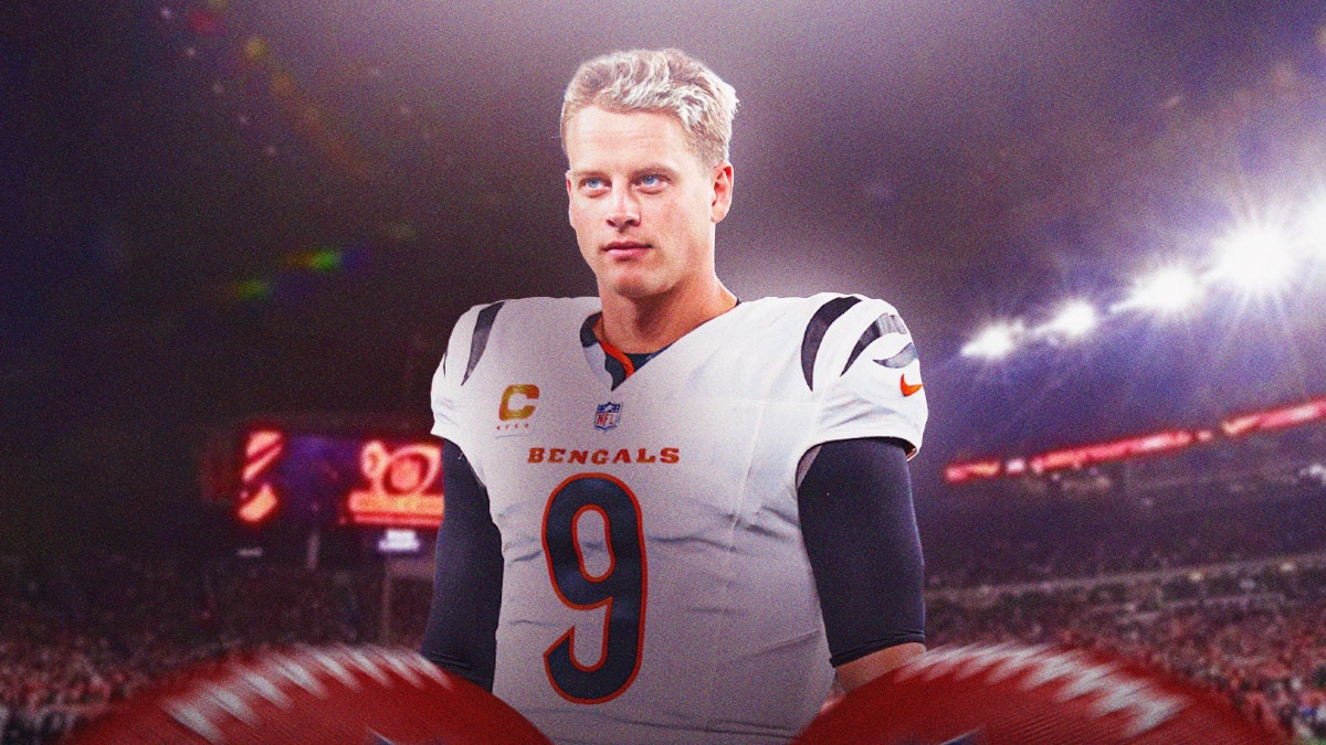 Joe Burrow in a Bengals jersey.