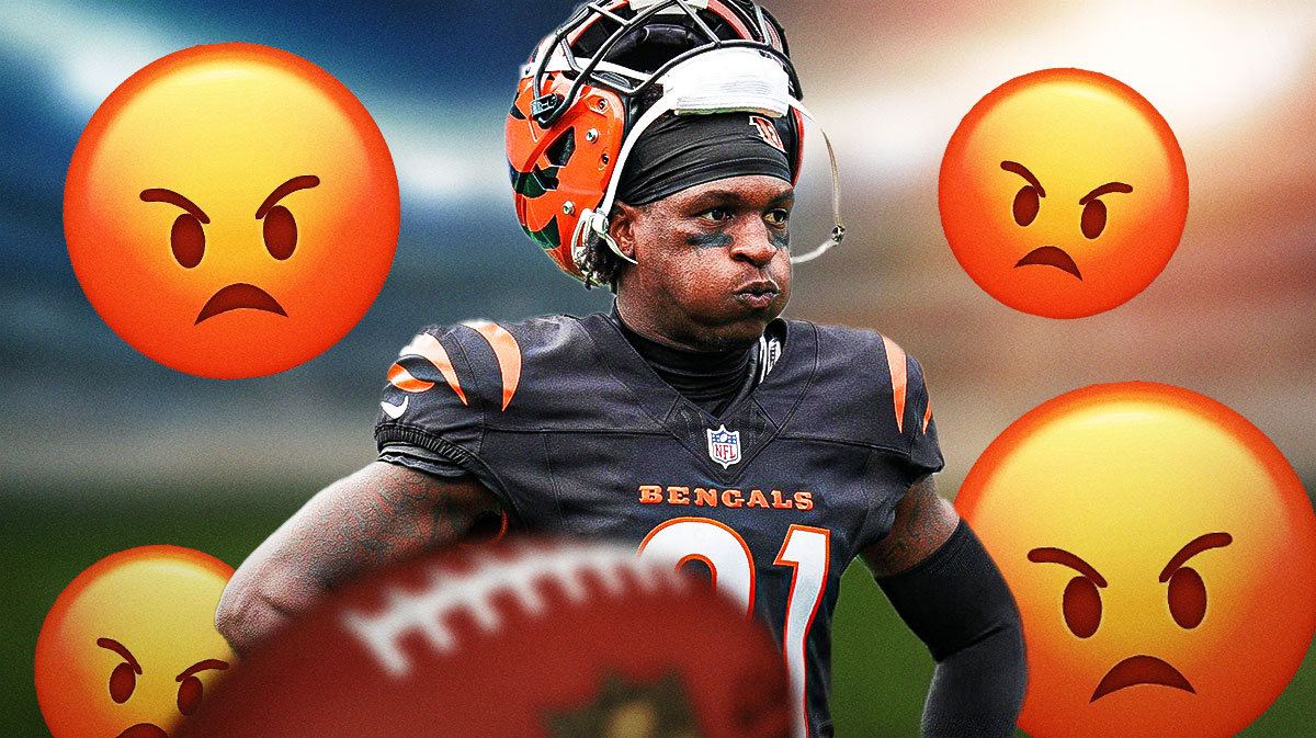 Mike Hilton with angry emojis around him