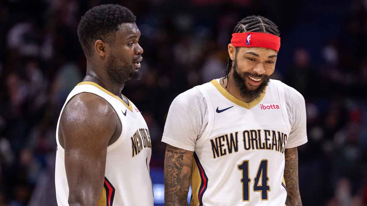 Pelicans stars Brandon Ingram and Zion Williamson.