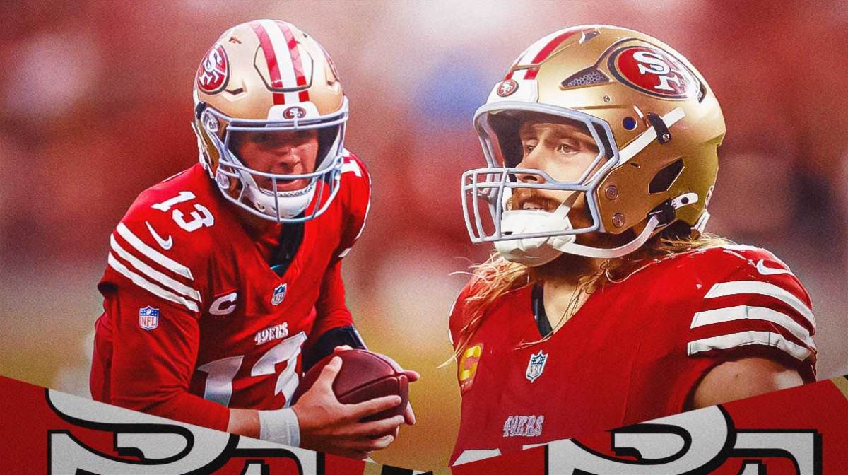 Brock Purdy and George Kittle.