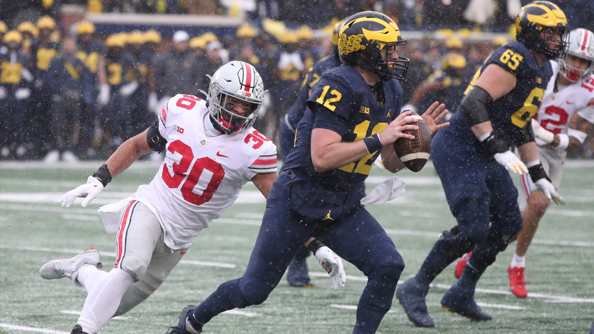 Cade McNamara against Ohio State 2021