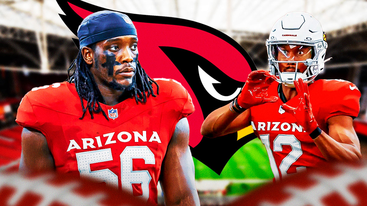 Cardinals Zay Jones and Darius Robinson looking upset