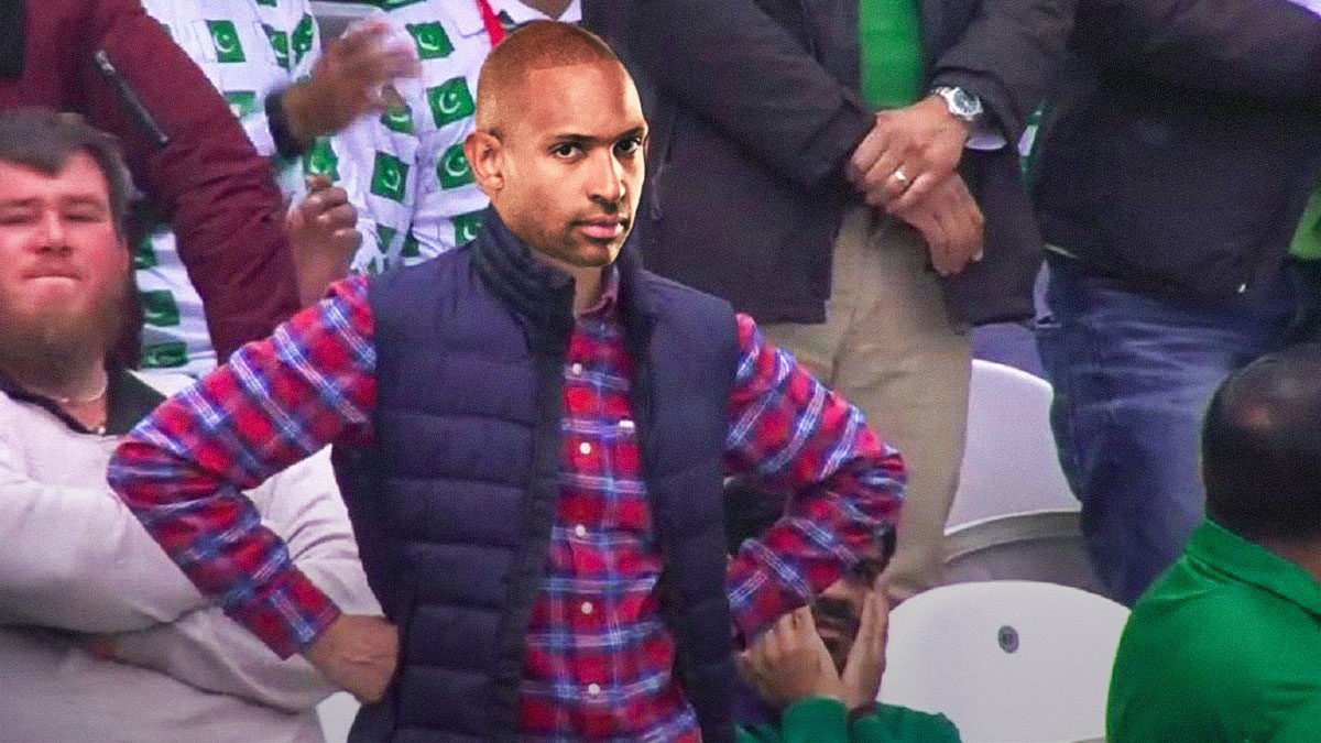 Al Hortord (Celtics) as the annoyed Cricket fan meme