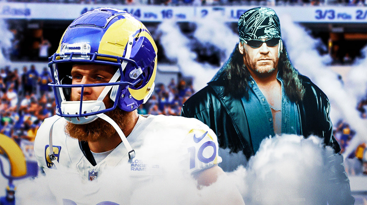Rams Cooper Kupp with WWE The Undertaker