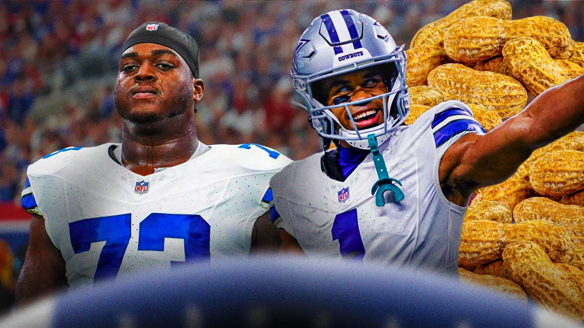 Cowboys' Tyler Smith claims Jalen Tolbert 'sprained his nuts' before game-winning TD