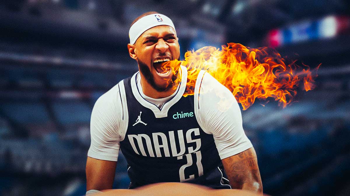 Daniel Gafford breathing fire.