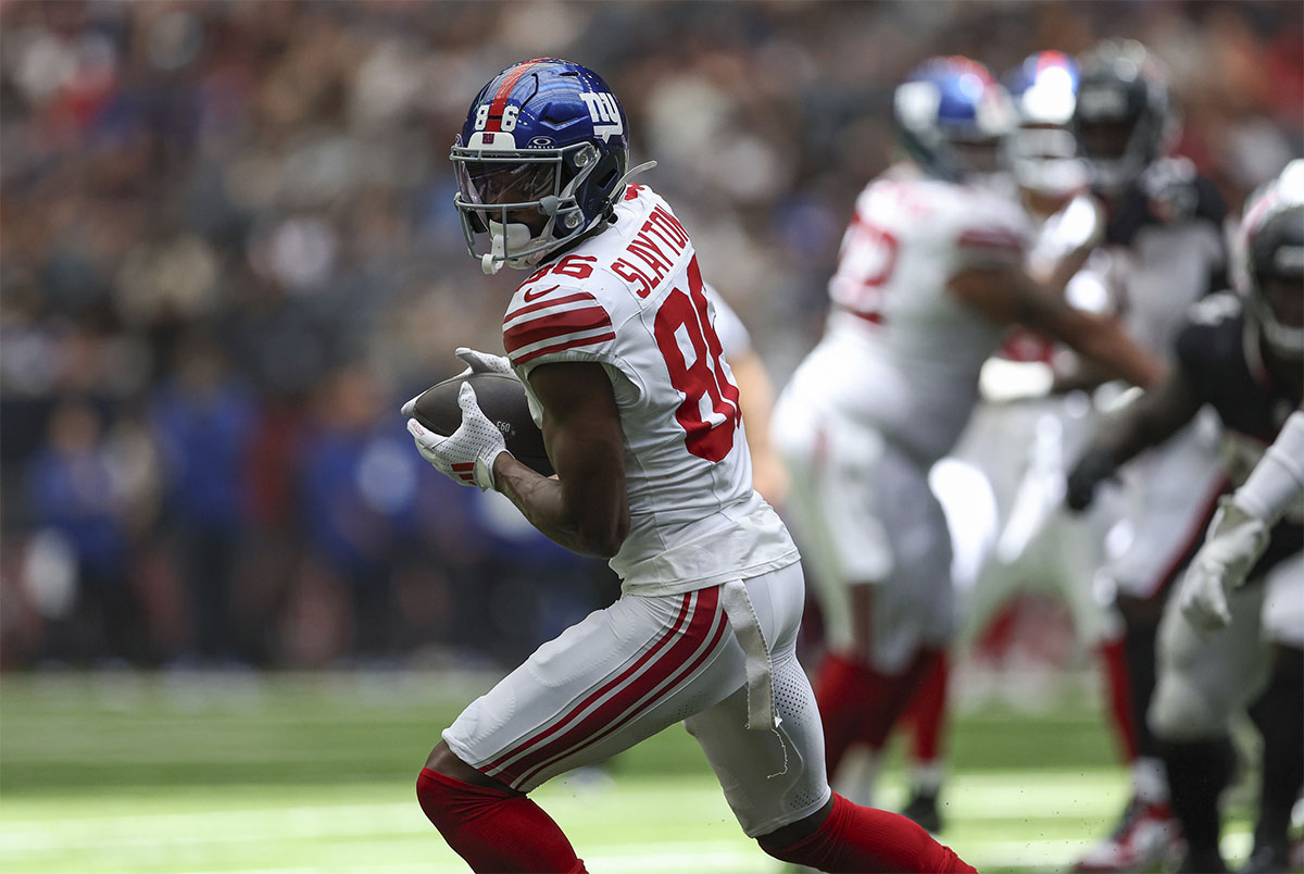 New York Giants wide receiver Darius Slayton (86) in action during the game against the Houston Texans at NRG Stadium.