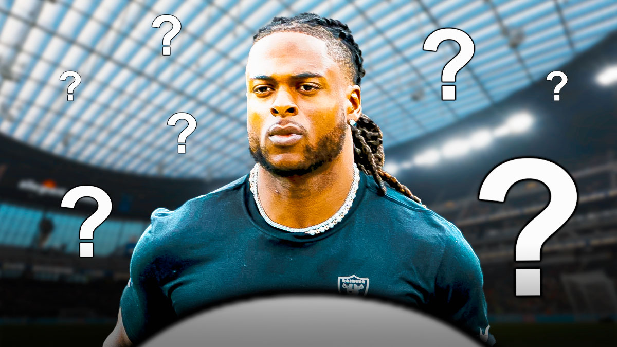 Davante Adams surrounded by question marks