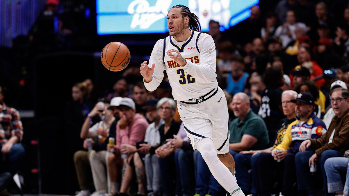 Denver Nuggets forward Aaron Gordon (32) in the first quarter against the Phoenix Suns at Ball Arena.