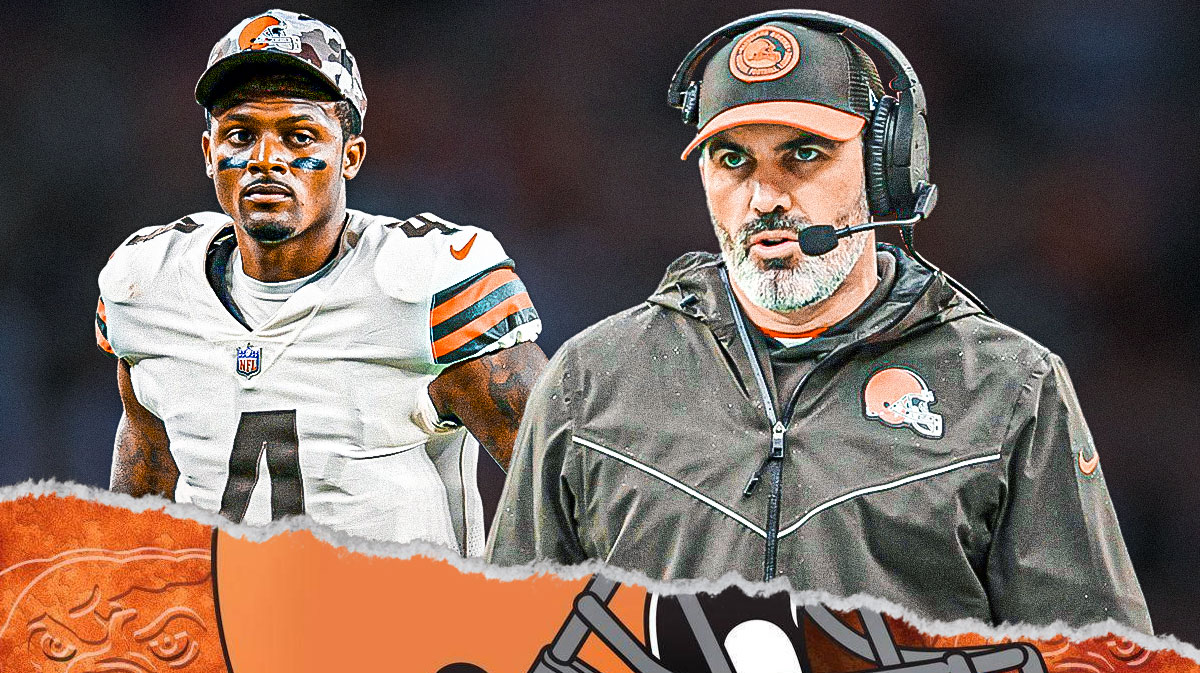 Browns QB Deshaun Watson and coach Kevin Stefanski
