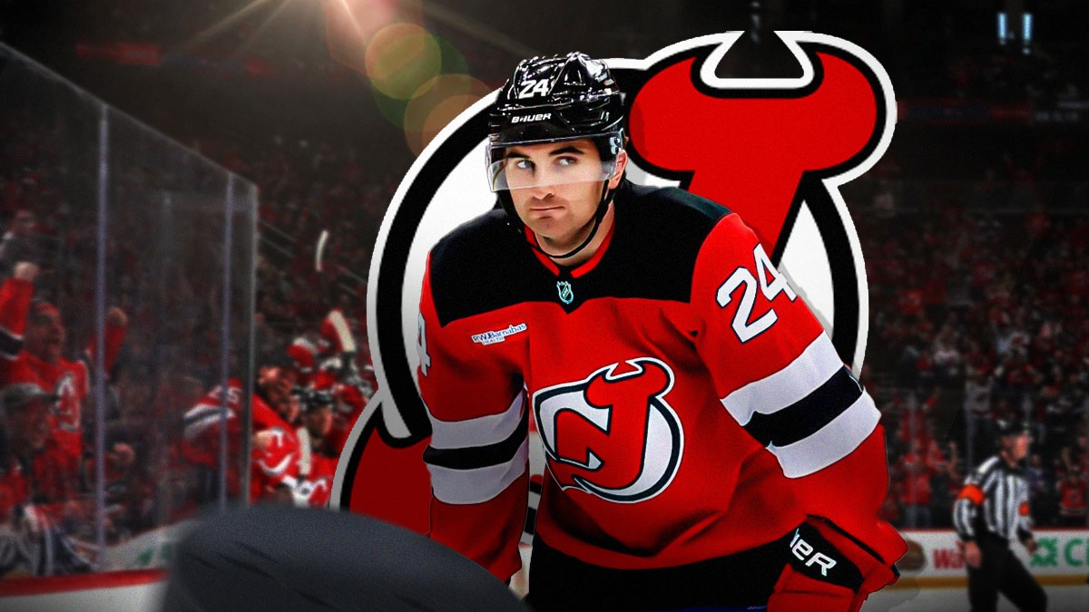Devils rookie Seamus Casey discussing his unexpected start after beating the Utah Hockey Club.