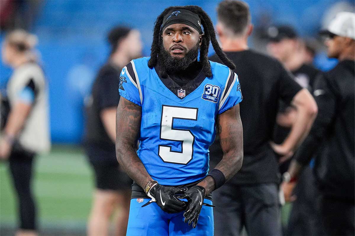 Diontae Johnson Panthers sideline