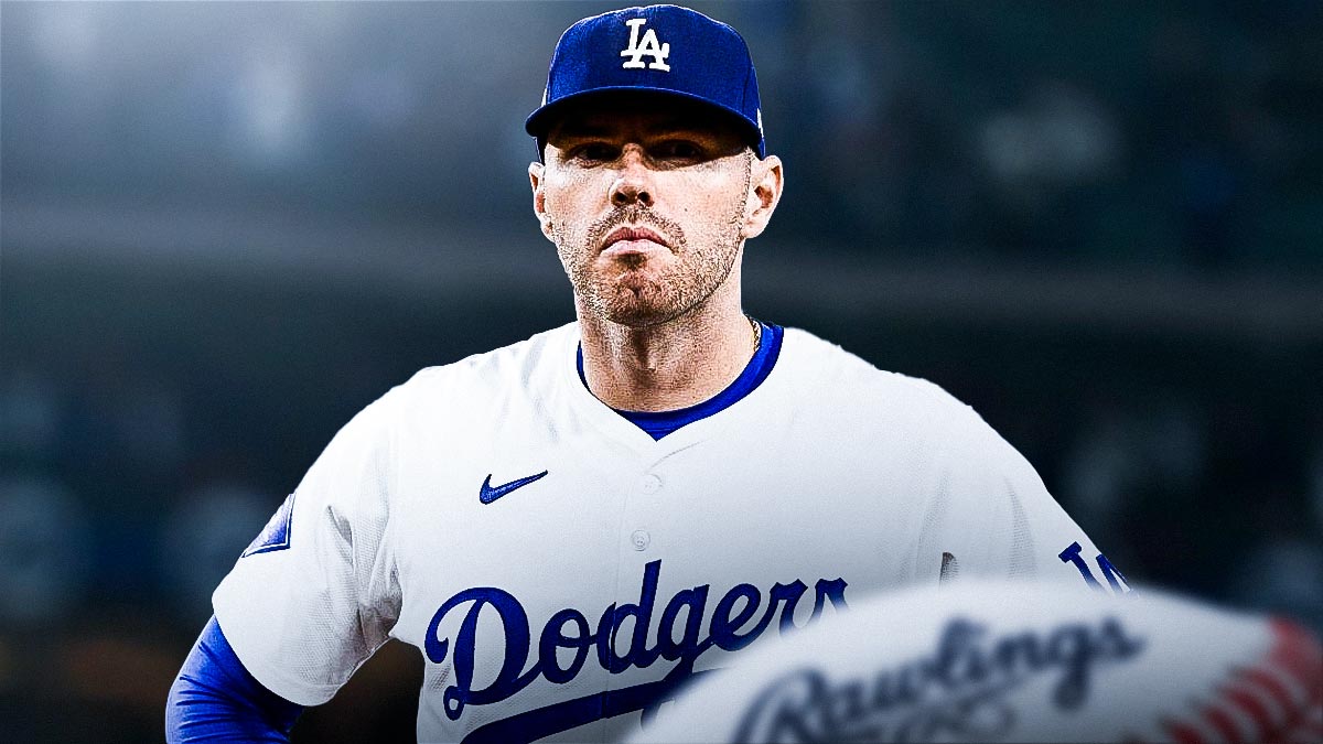 Dodgers' Freddie Freeman with stoic experession