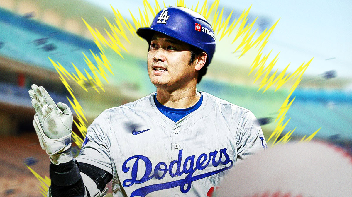 Shohei Ohtani (Dodgers) with super saiyan glow