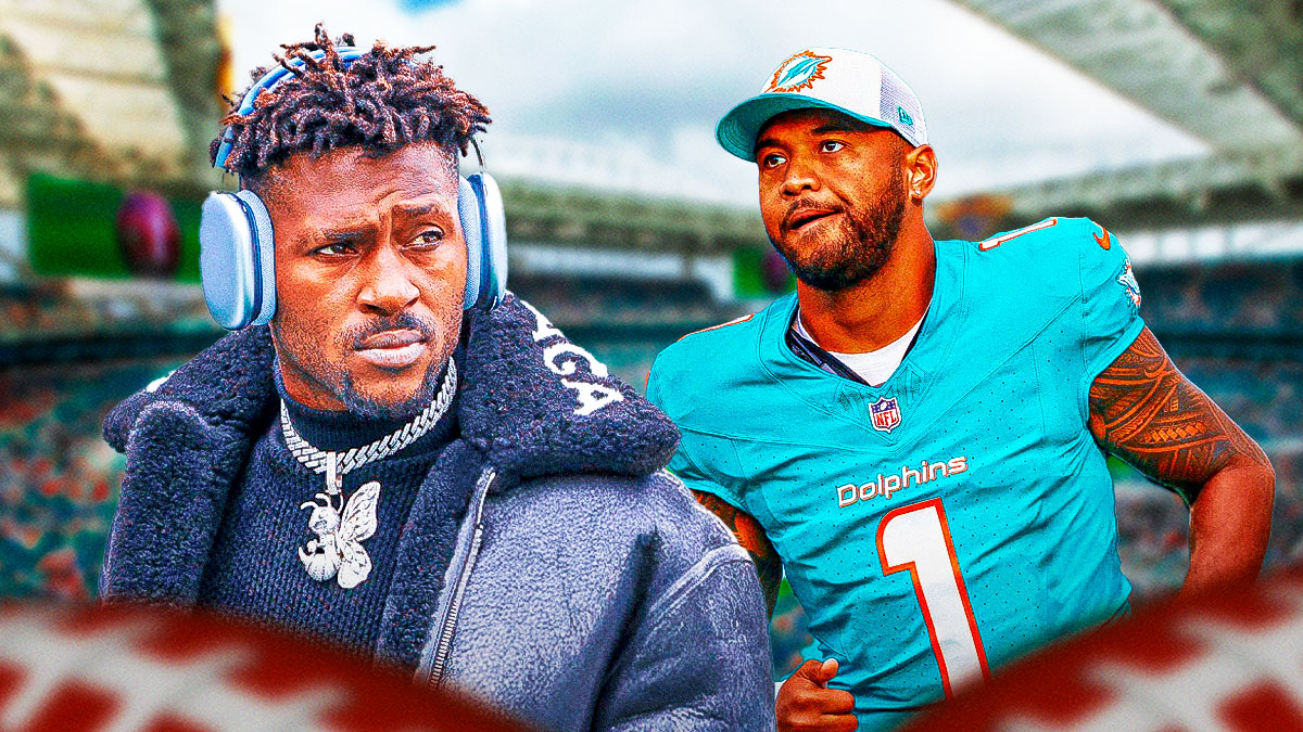 Dolphins Tua Tagovailoa and Buccaneers Antonio Brown