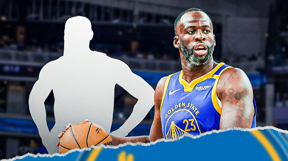 Draymond Green and a mystery player with a Warriors jersey.
