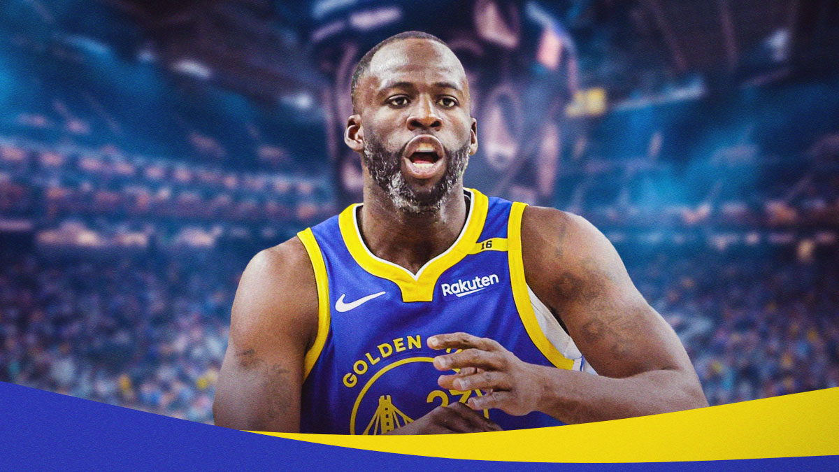 Draymond Green screaming in Warriors uniform