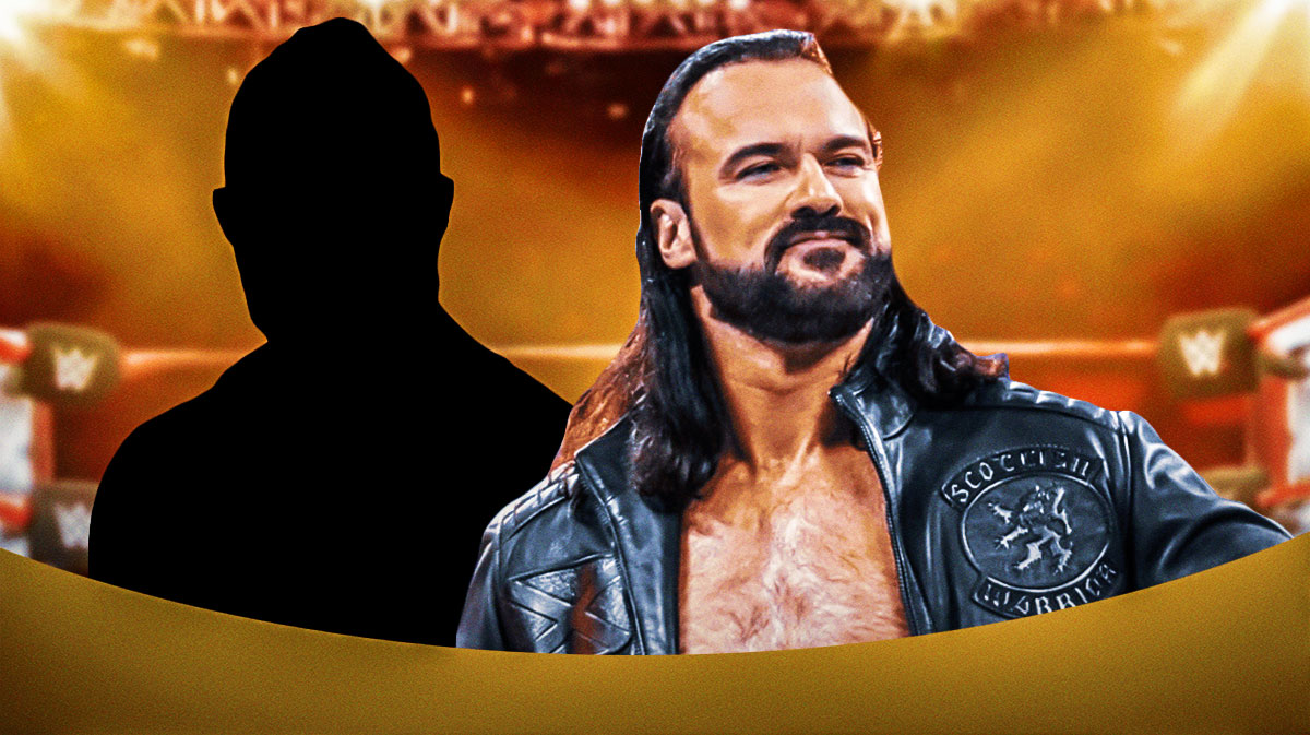 AEW star Lance Archer as silhouette next to WWE Drew McIntyre, who fans called his lookalike.