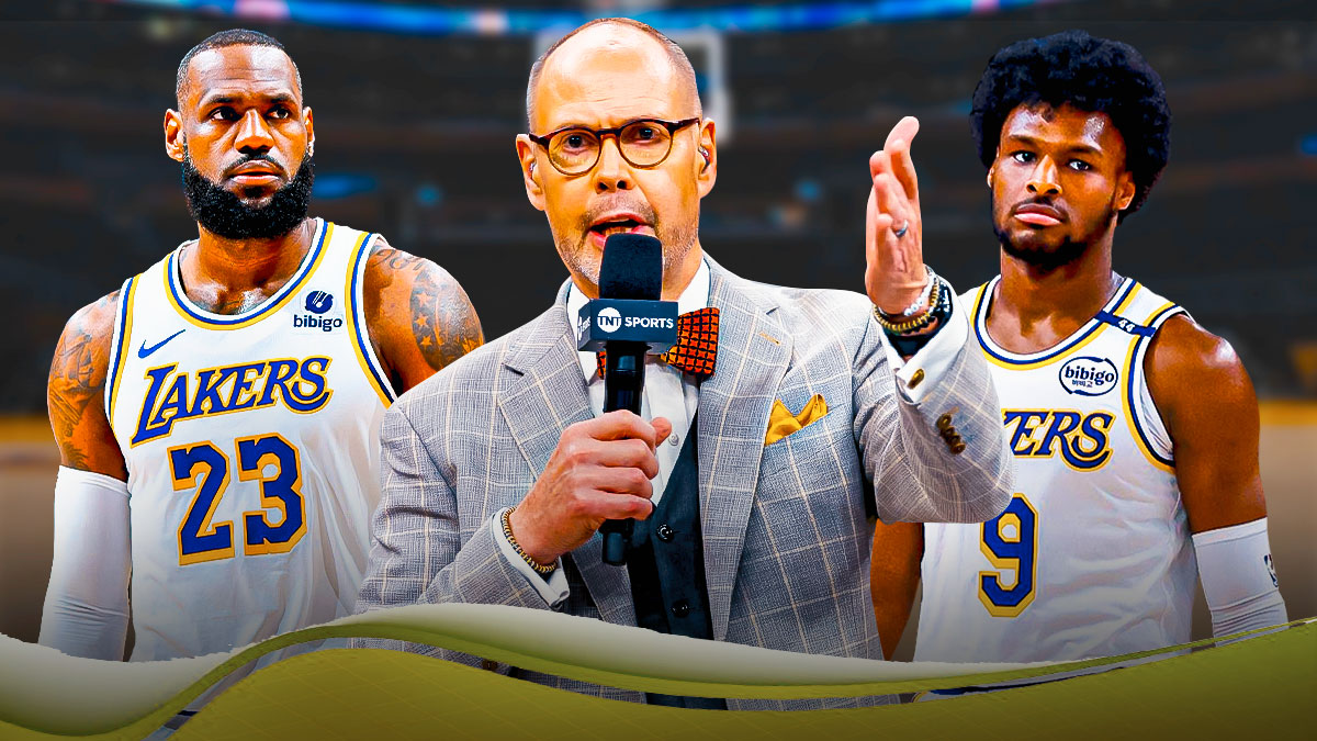 LeBron James, Ernie Johnson, Bronny James
