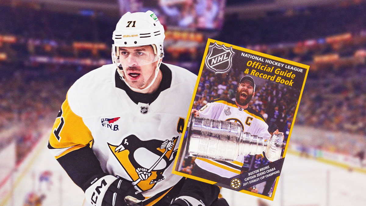 Penguins forward Evgeni Malkin and an NHL record book