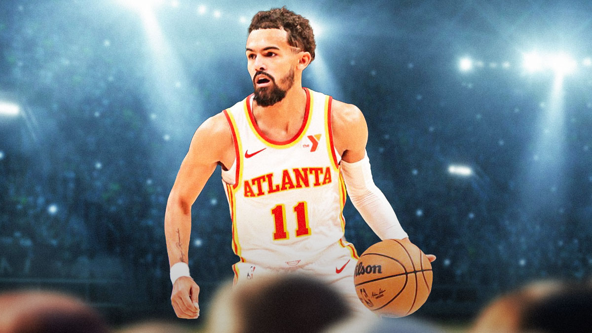 Trae Young in a Hawks jersey.