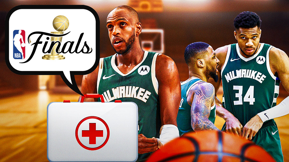 Bucks' Khris Middleton thinking about NBA Finals with injury symbol