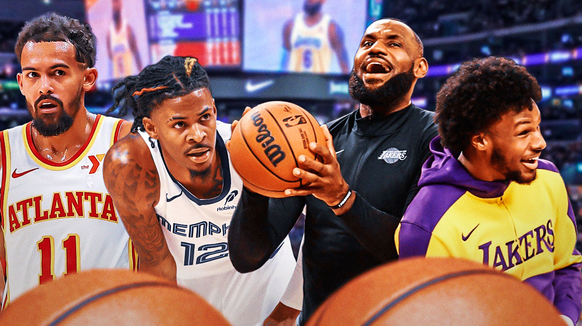 NBA news: Ja Morant, Trae Young react to awesome Lakers' LeBron James-Bronny James moment