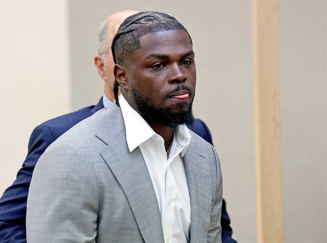 New England Patriots safety Jabrill Peppers appears in Quincy District Court for his arraignment