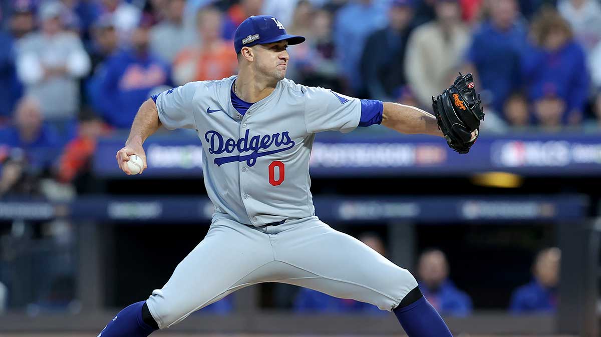 Jack Flaherty pitching Dodgers