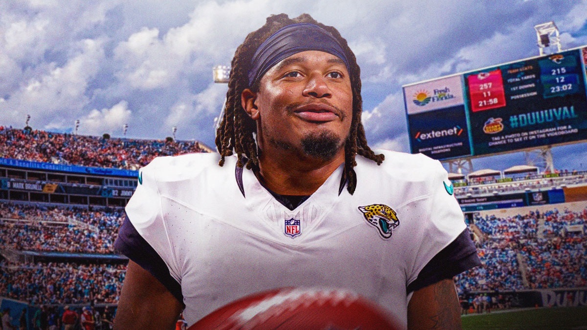 Velus Jones Jr. in Jaguars uniform.