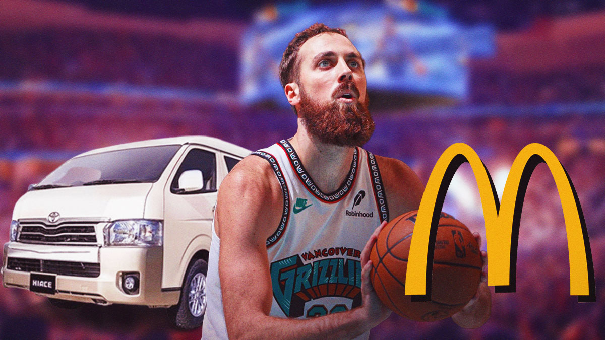 Grizzlies center Jay Huff, a rental van, and a McDonald's.
