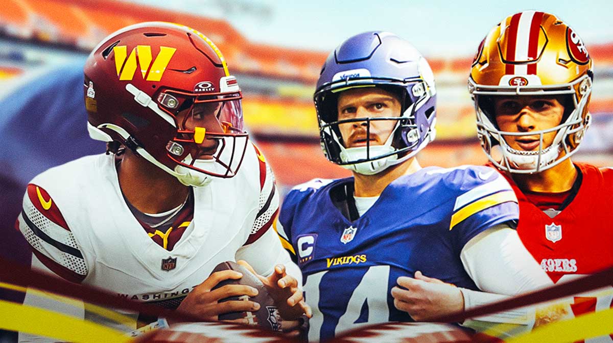 Commanders QB Jayden Daniels chasing after Brock Purdy, Sam Darnold, and the NFL MVP trophy