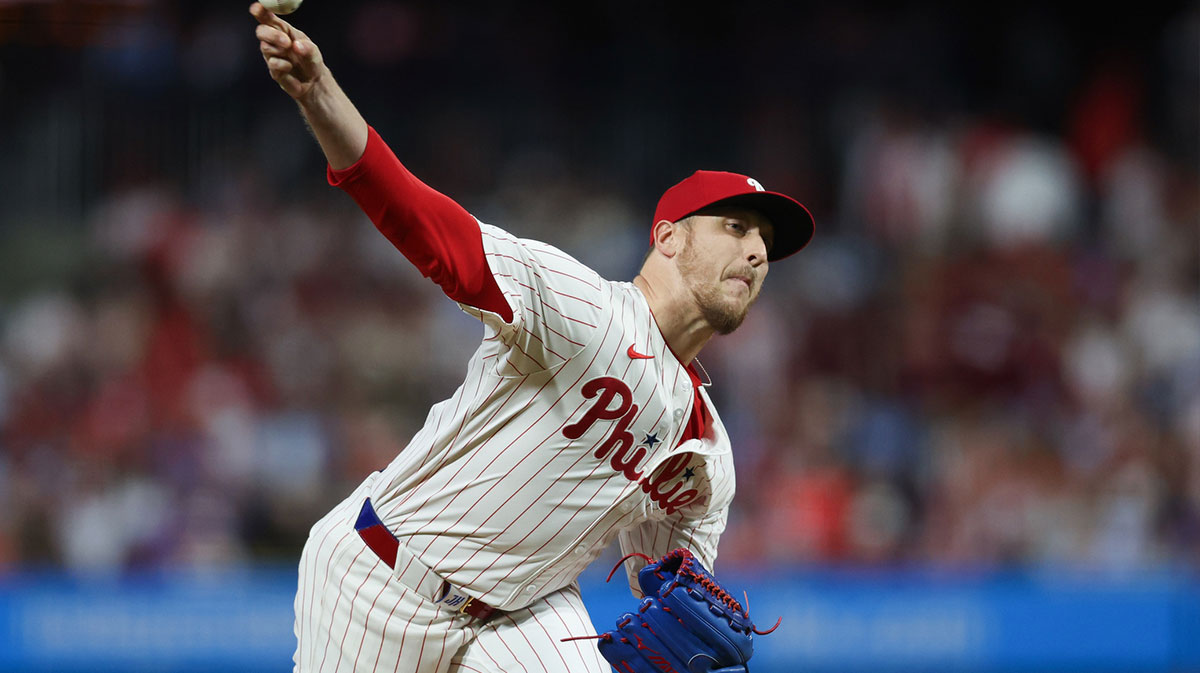 Philadelphia Phillies pitcher Jeff Hoffman (23) throws a pitch during the eighth inning against the Tampa Bay Rays at Citizens Bank Park.