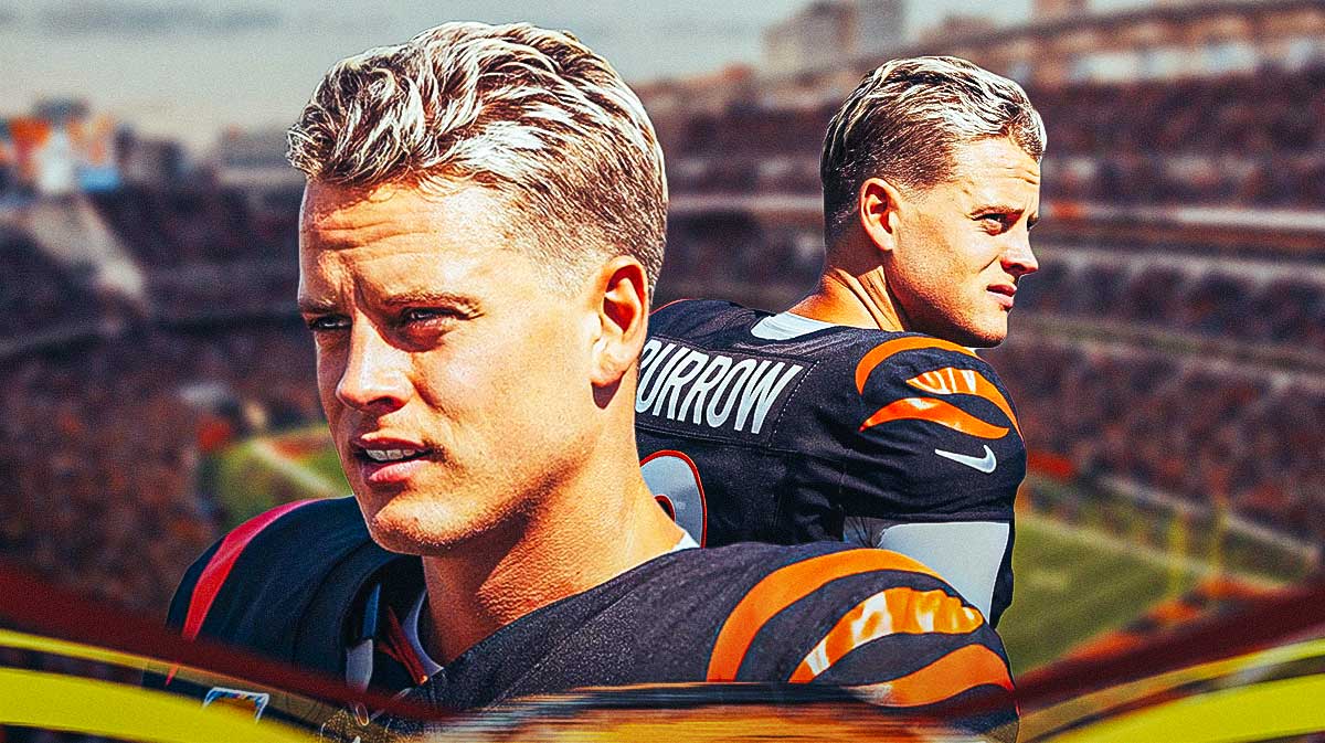 Joe Burrow in a Bengals jersey.