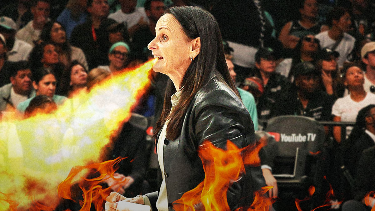 Photo: Sandy Brondello breathing fire