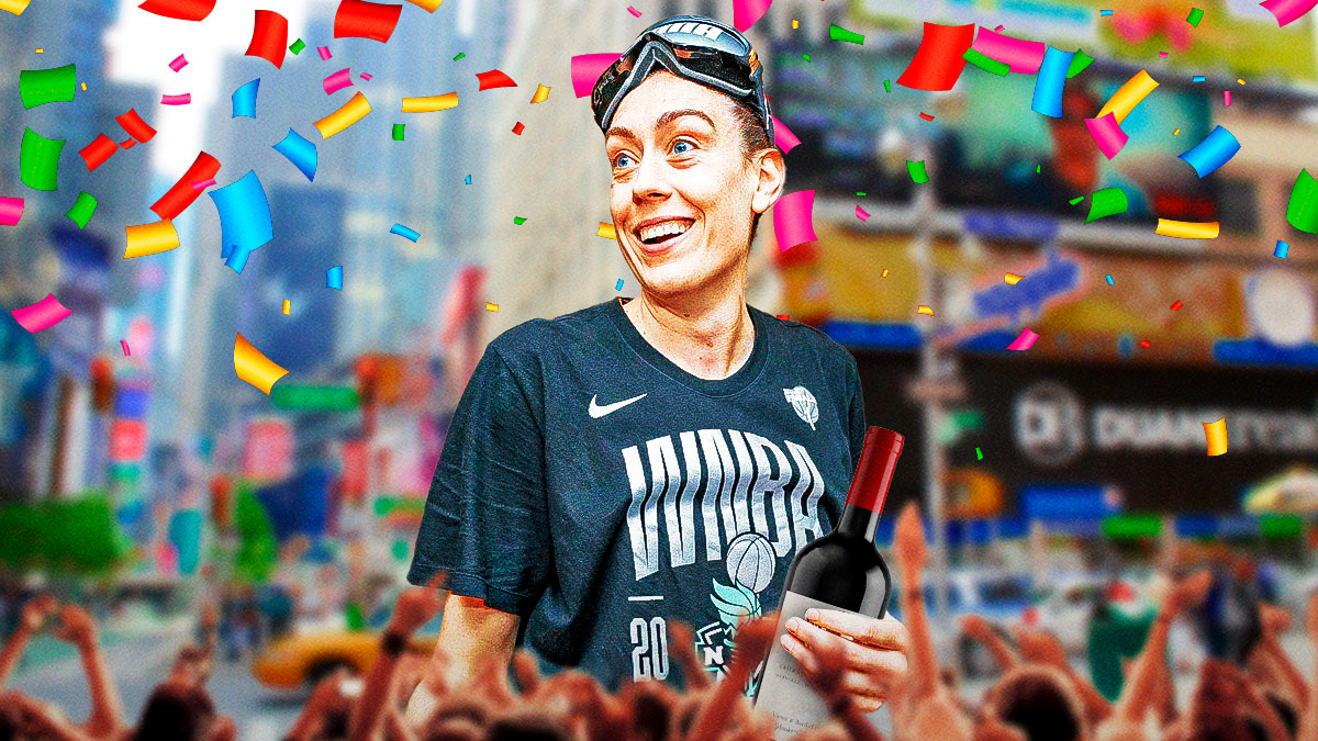 Liberty's Breanna Stewart makes red wine request at championship parade