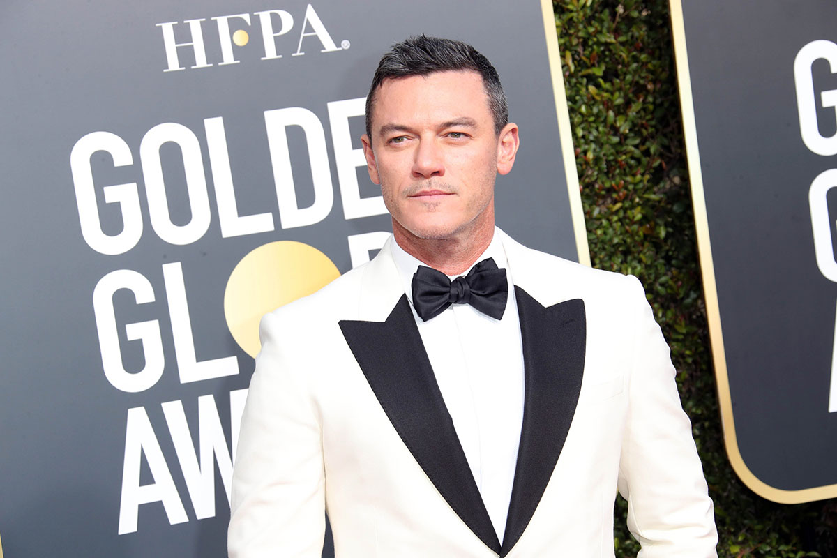 Luke Evans at the 2019 Golden Globes.