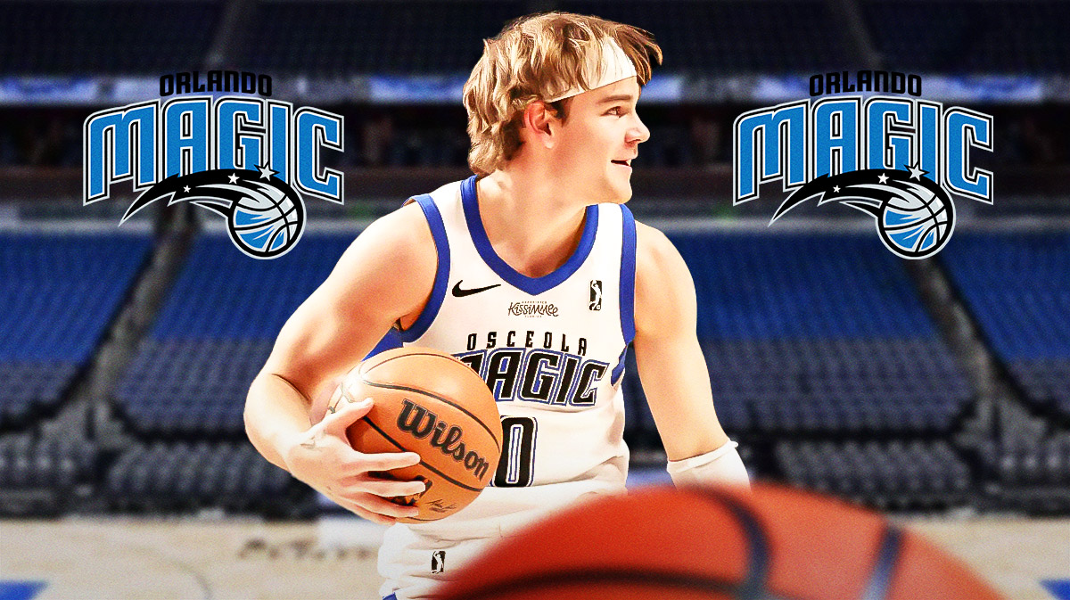 Photo: Mac McClung in action in Magic jersey