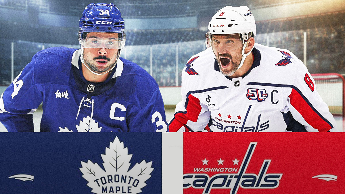 Maple Leafs captain Auston Matthews and Capitals captain Alex Ovechkin