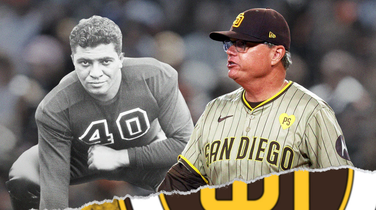 Former Green Bay Packers head coach Vince Lombardi and San Diego Padres manager Mike Shildt