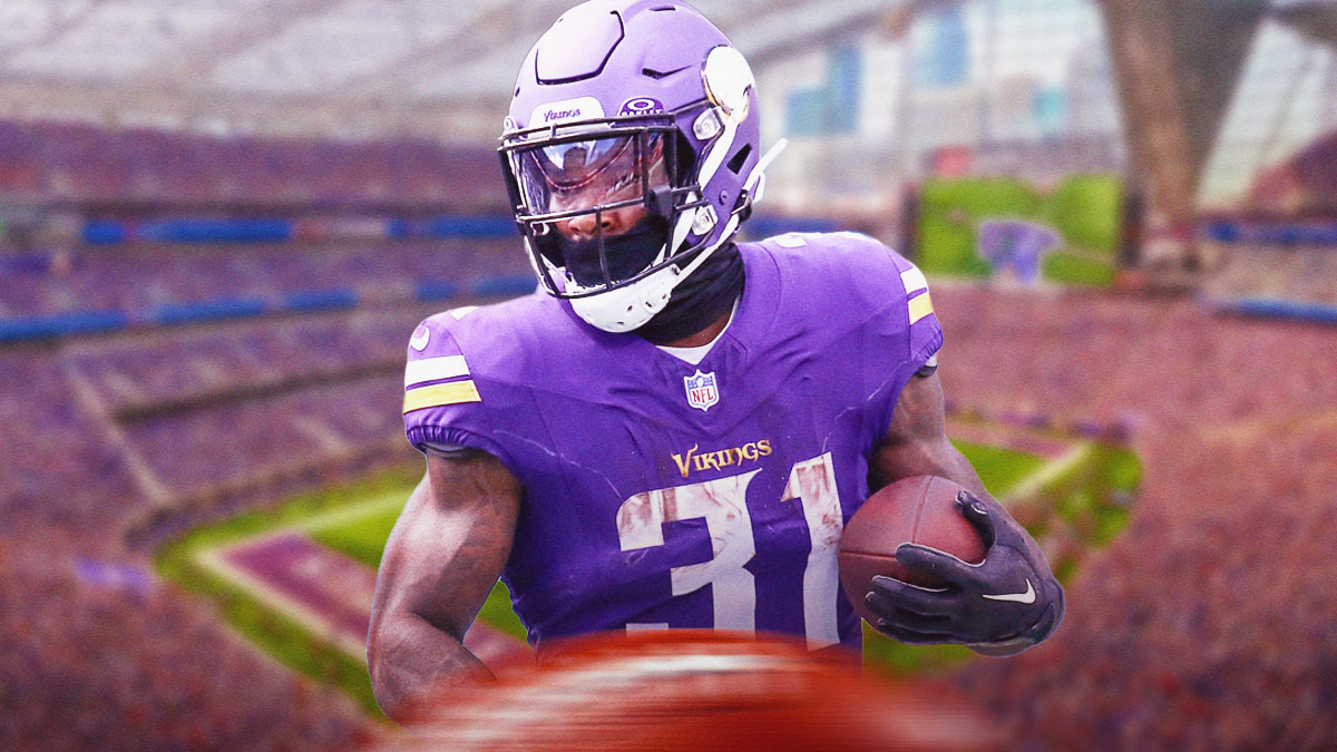 Cam Akers in a Vikings jersey.