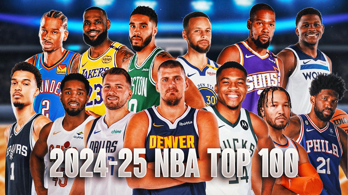 NBA Top 100 player rankings for 202425 season