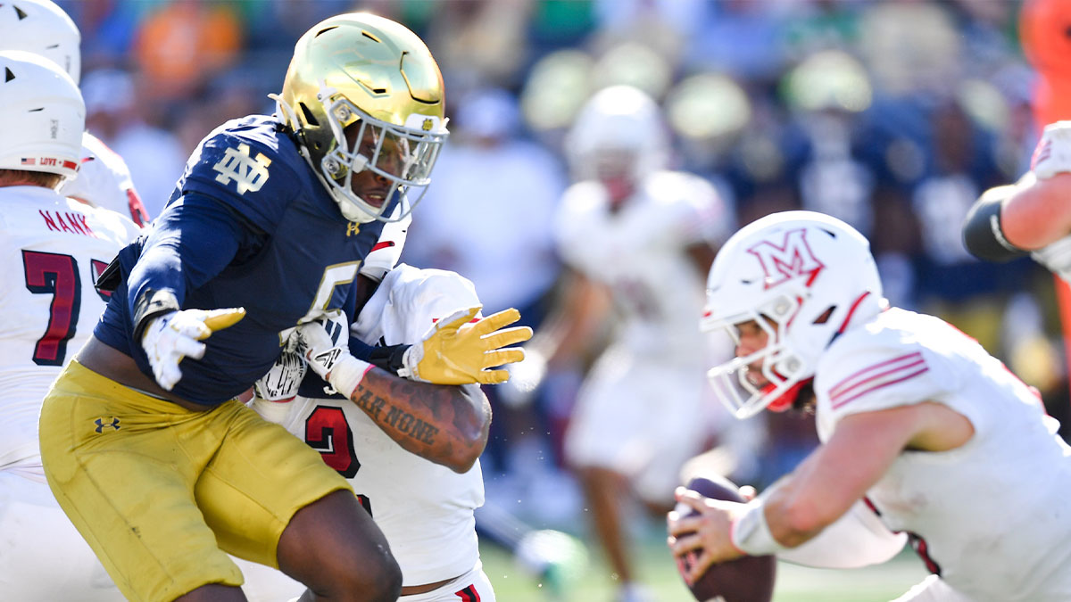 Notre Dame football suffers huge blow with injury to defensive front